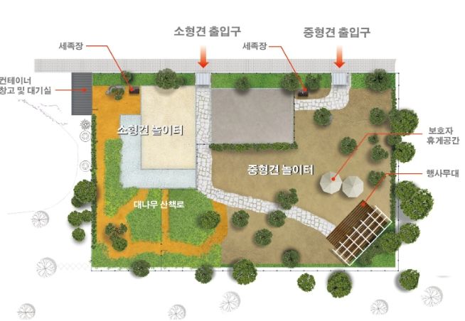 부산 남구, 반려견 놀이터 ‘동숲’ 준공식 개최
