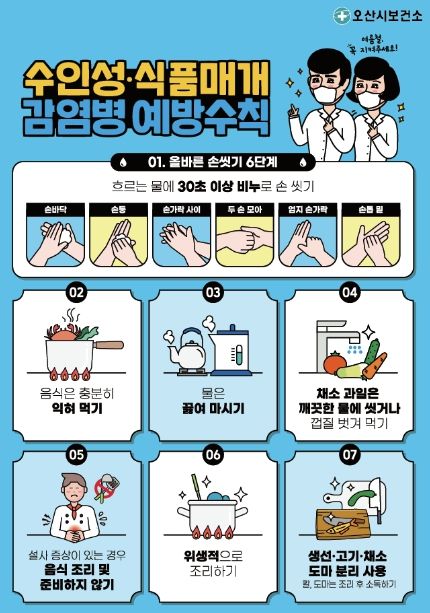 오산시보건소 영유아 수족구병 증가.. 예방수칙 준수 당부