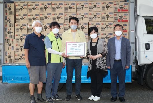힘내라 군포 산본1동!···침수 피해지역 이재민 돕기 온정 이어져