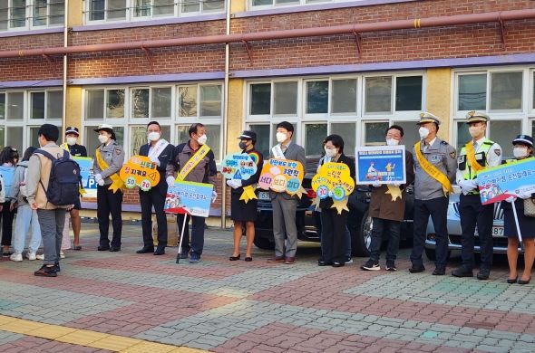 부평구, 부평동초등학교 교통안전 릴레이 캠페인 진행