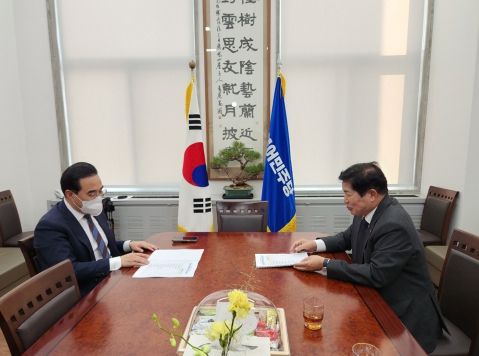 공영민 고흥군수, 국회 방문 2023년 국비 예산 170억 원 증액 요청