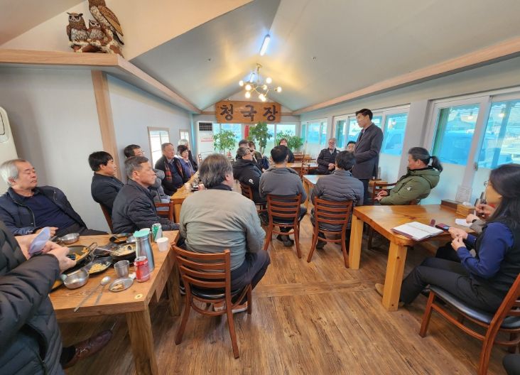 백영현 포천시장, 신북면 이장들과 함께하는 공감․소통 조찬간담회 가져
