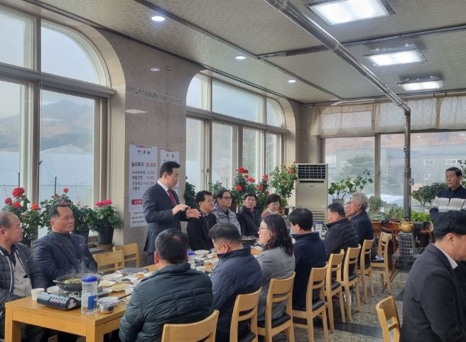 백영현 포천시장, 화현면 이장단과 공감․소통 조찬간담회 개최