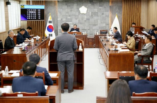 0회 의원간담회 열고 군정 현안 점검