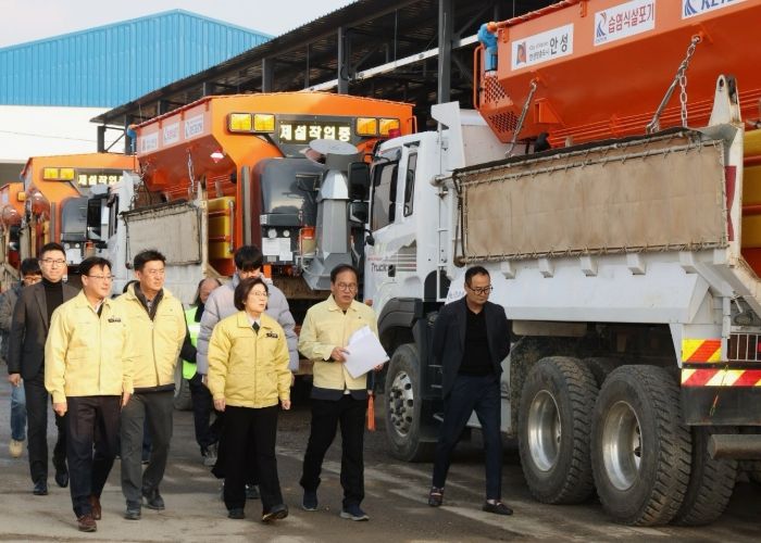 김보라 시장, 제설작업장 점검…현장 대응력 높인다